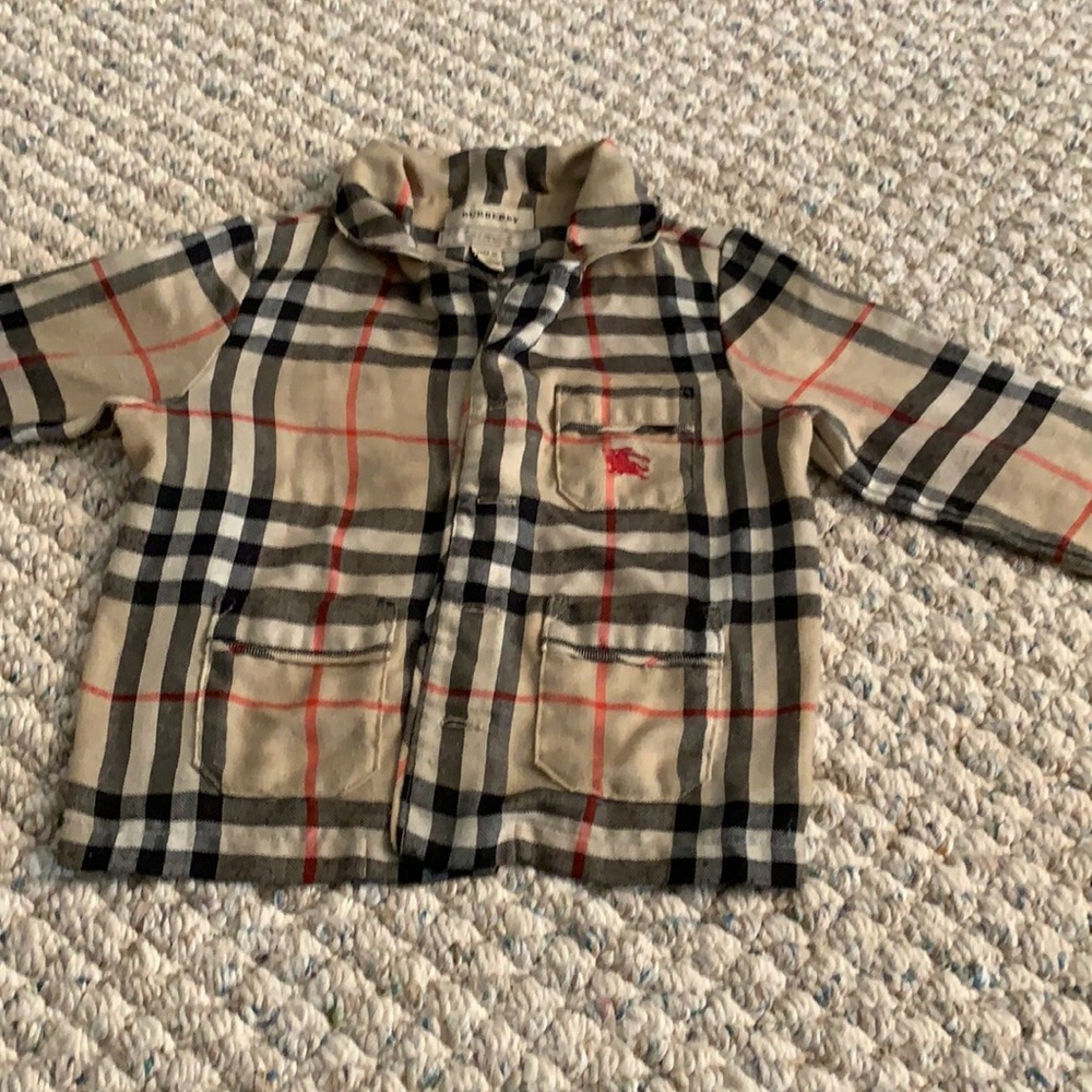 Burberry jacket flannel